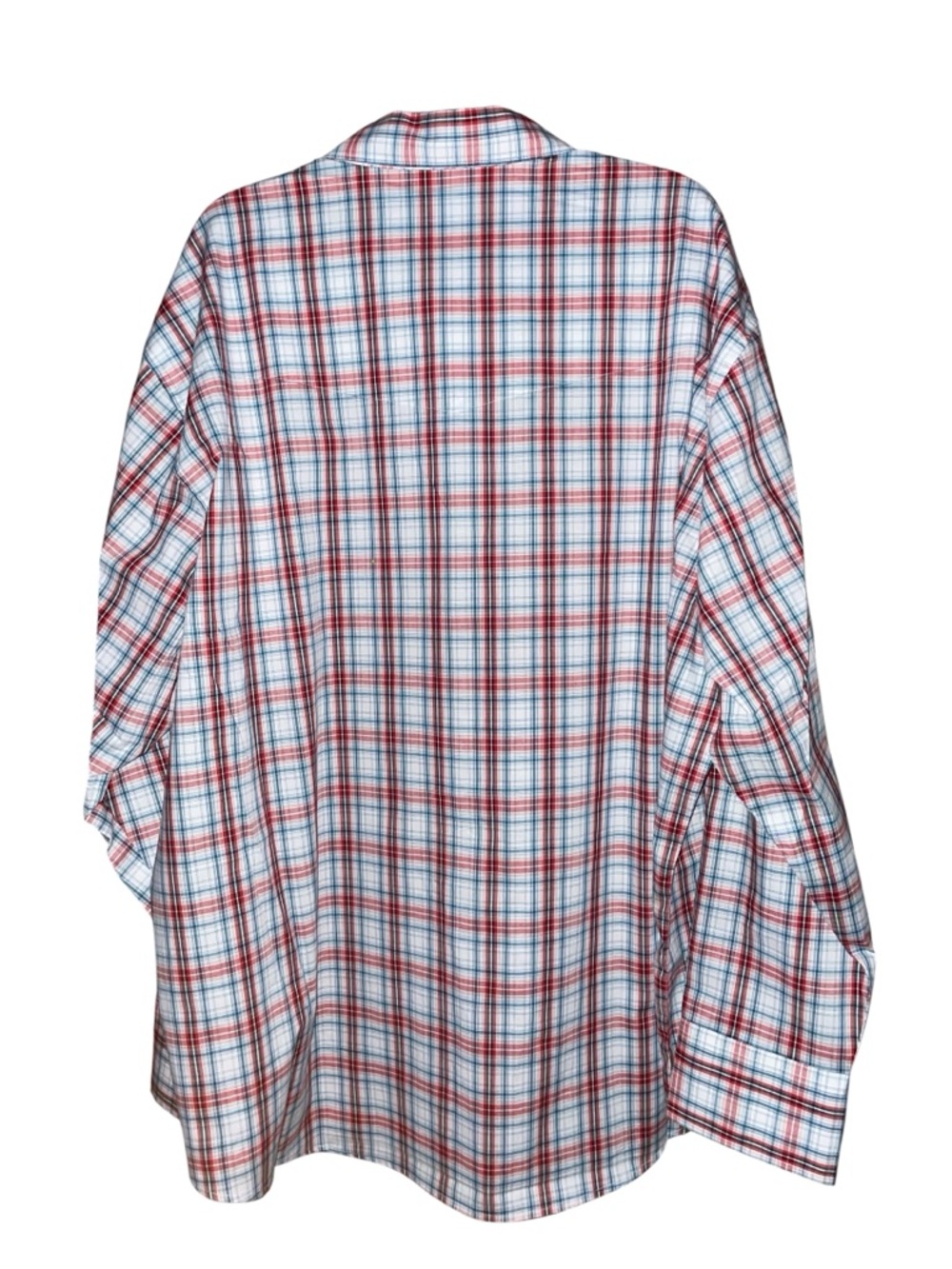 Wrangler classic fit Plaid Button-Down Shirt Pearl snap size 3X NWT - Picture 3 of 4